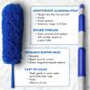 Extendable Microfiber Duster Extension Rod | Ceiling Fan Duster 20 Foot Reach | Cobweb 3-Stage Aluminum Telescoping Pole | Lightweight Webster Telescoping Cleaning Tool | U.S. Duster Co. view 4