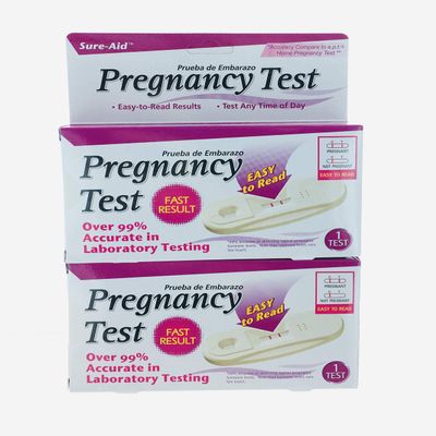 Sure-Aid One Step Pregnancy Test - Over 99% Accurate - Simple One Step, Easy to Read Results, Test Any Time of the Day (2 Pack/2 Count)