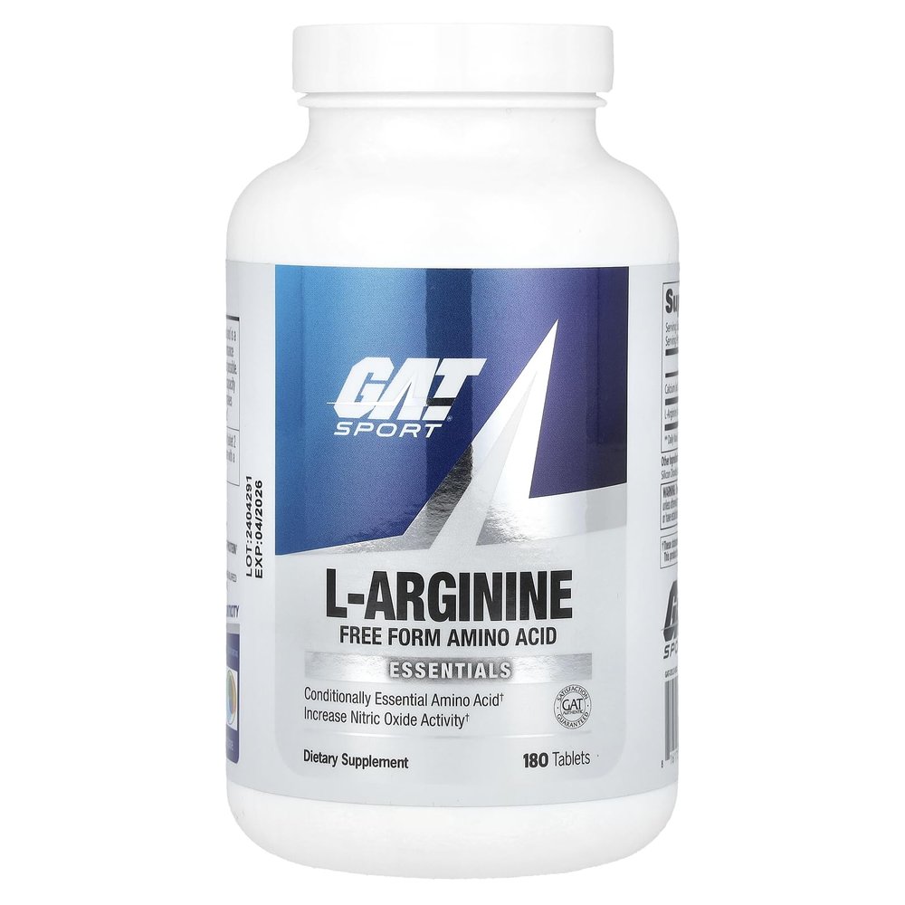 GAT Sport L-Arginine Tablets, 180 Count