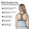 DDS Lumbar Decompression Belt Double Lite Pneumatic Air Back Brace Lower Waist Back Lifting Working Out Walking Gym Sciatica Herniated Disc Pinched Nerves Stenosis Traction XL (36"-38") view 2
