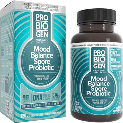 Probiogen Stress & Mood Balance Probiotic Ashwagandha Supplement, 120 Count