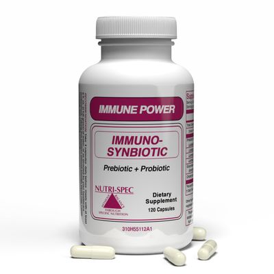 Nutri-Spec Immune Power - Immuno-Synbiotics Probiotics & Prebiotic for Women & Men - with Lactobacillus gasseri, rhamnosus, paracasei - Great for Immune-Related Inflammatory Conditions - 120 Caps