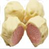 Scott's Cakes White Chocolate Covered Pink Strawberry Marshmallows in a 1 Pound White Bakery Box view 1