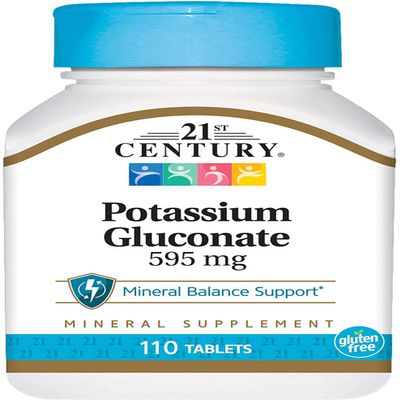 21st Century, Potassium Gluconate, 595 mg, 110 Tablets
