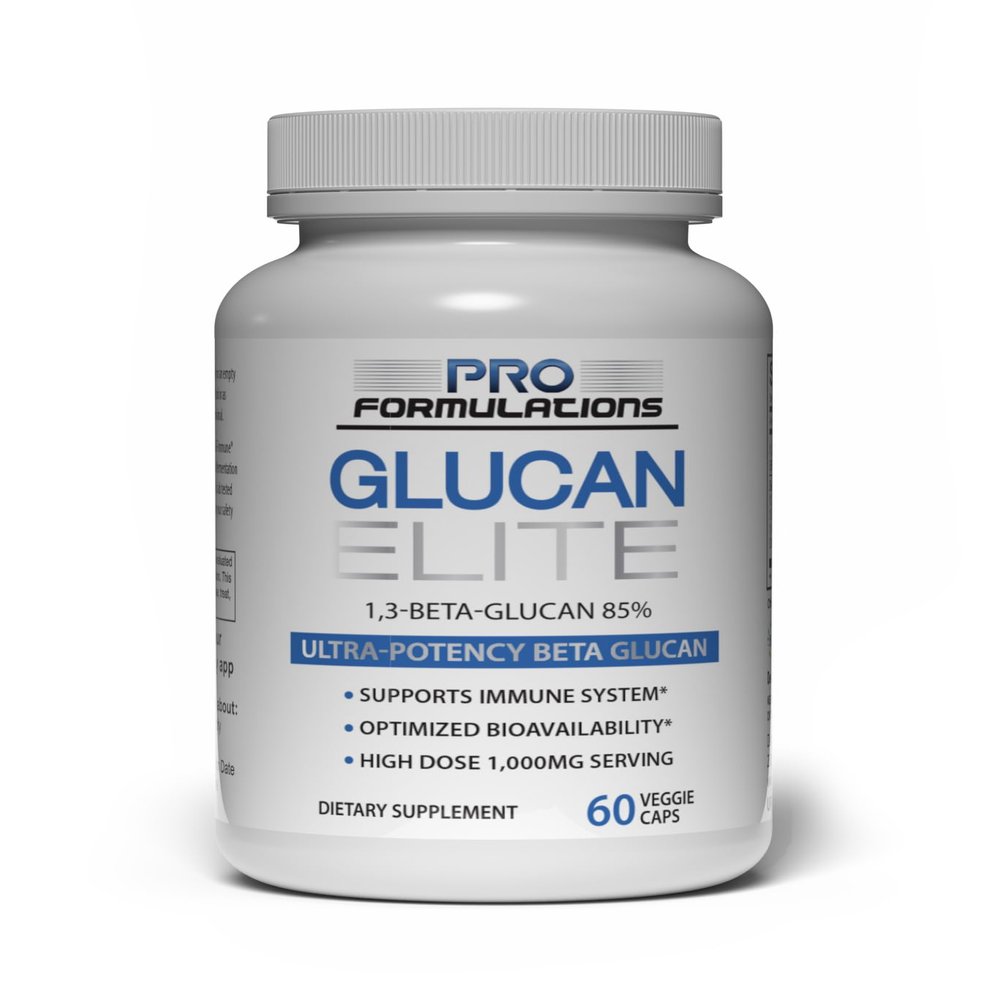 Pro Formulations MD Glucan Elite - Beta 1-3D Glucan - 60 vcaps - Ultra-Potency Beta Glucan - Highest Bioavailability with BGF-Immune - Immune System Support