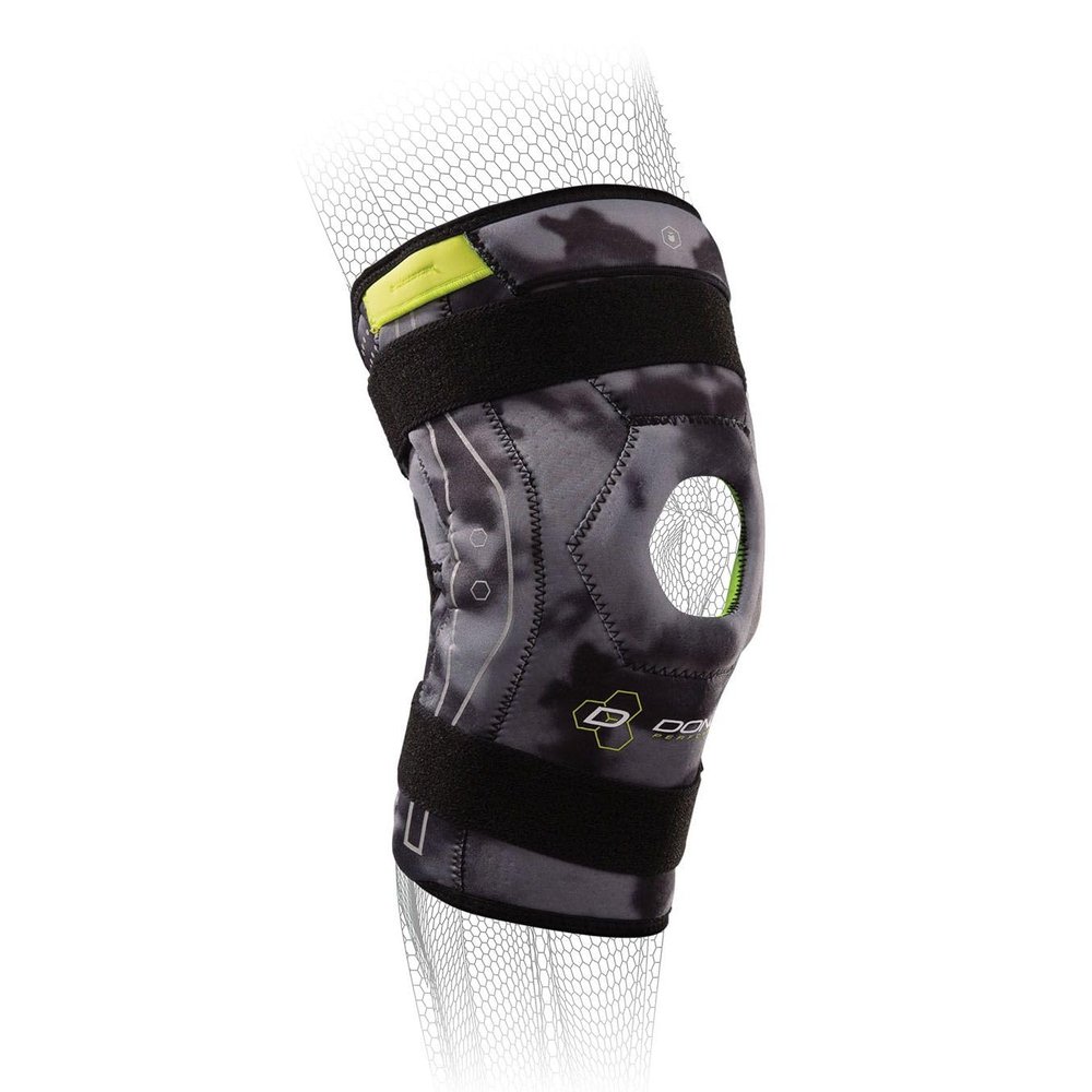 DonJoy Performance Bionic Hinged Knee Brace - Bilateral Ligament Protection for Hyperextension, Sprains, Meniscus Injury -Camo, Medium