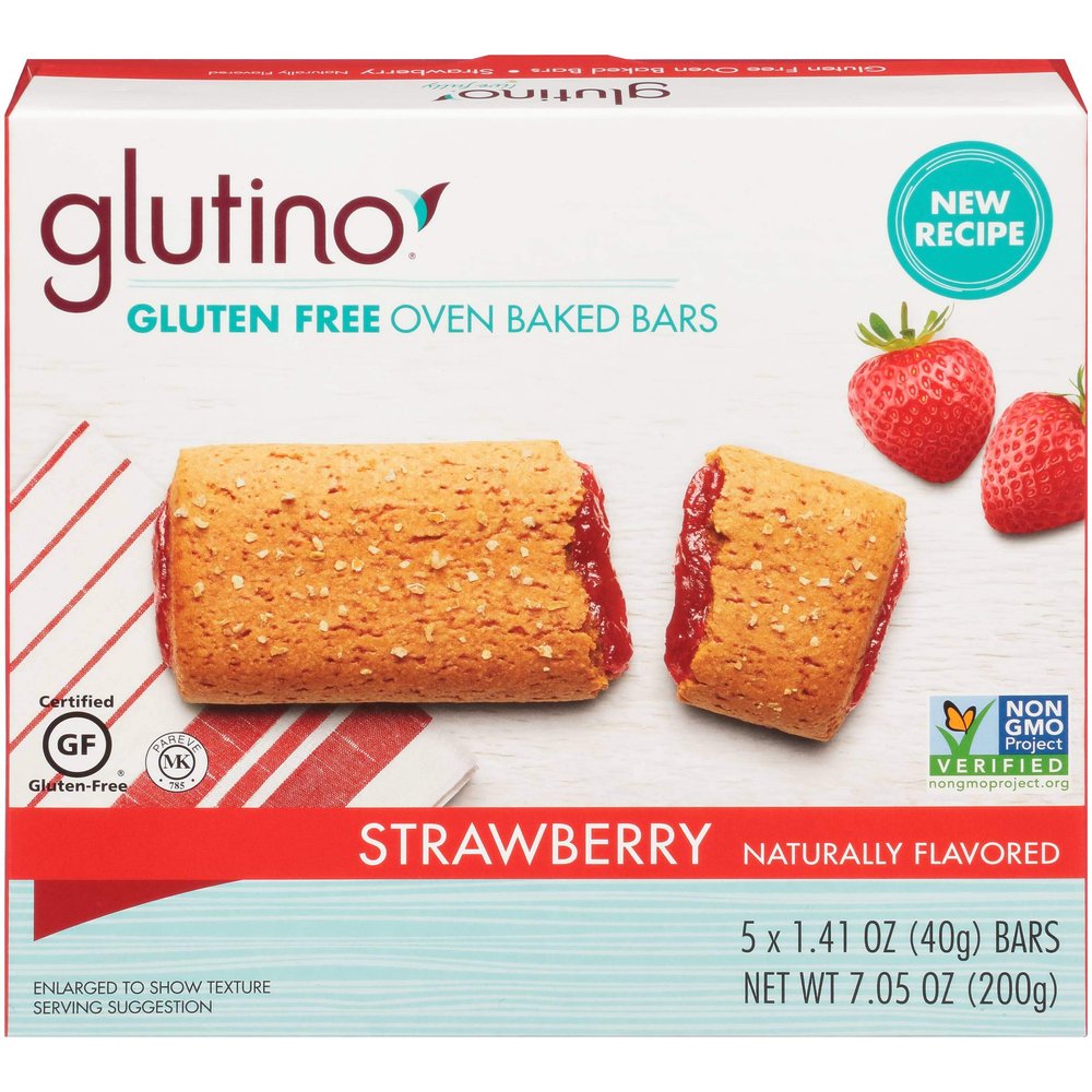 Glutino Strawberry Breakfast Bars, 7.1 Ounce
