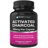 Pure Organic Activated Charcoal Capsules - 600mg per Capsule, 90 Vegetarian Capsules view 1