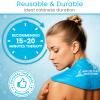 Arctic Flex Neck Ice Pack - Cold Compress Shoulder Therapy Wrap - Cool Reusable Medical Freezer Gel Pad for Swelling, Injuries, Headache, Cooler (Large (1 Pack)) view 3