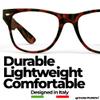 grinderPUNCH Blue Light Reading Glasses High Magnification Strong Reading Power Readers For Men Woman (Black 5.00) view 3