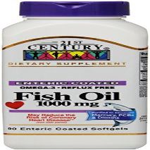 21st Century Fish Oil 1000 Mg Enteric Coated Softgels, 90-Count