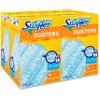 Swiffer 21459CT Refill Dusters, Dust Lock Fiber, Light Blue, Unscented, 10/Box, 4 Box/Carton view 1