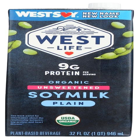 Westsoy Organic Unsweetened Westsoy ( 12x32 OZ) by West Soy