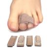 ZenToes Hammer Toe Corrector for Women & Men - Reusable Fabric Buddy Wraps for Broken Toes - Cushioned Toe Splint for Protection & Recovery & Hammertoe Straightener - 4 Count (OSFM, Beige) view 1