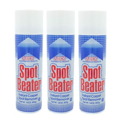 Spot Beater Instant Carpet Spot Remover for Fresh, Old & Stubborn Stains Such as Oil, Grease, Ink, Lipstick, Coffee, Pet Stains & More, 16 Oz, Pack of 3