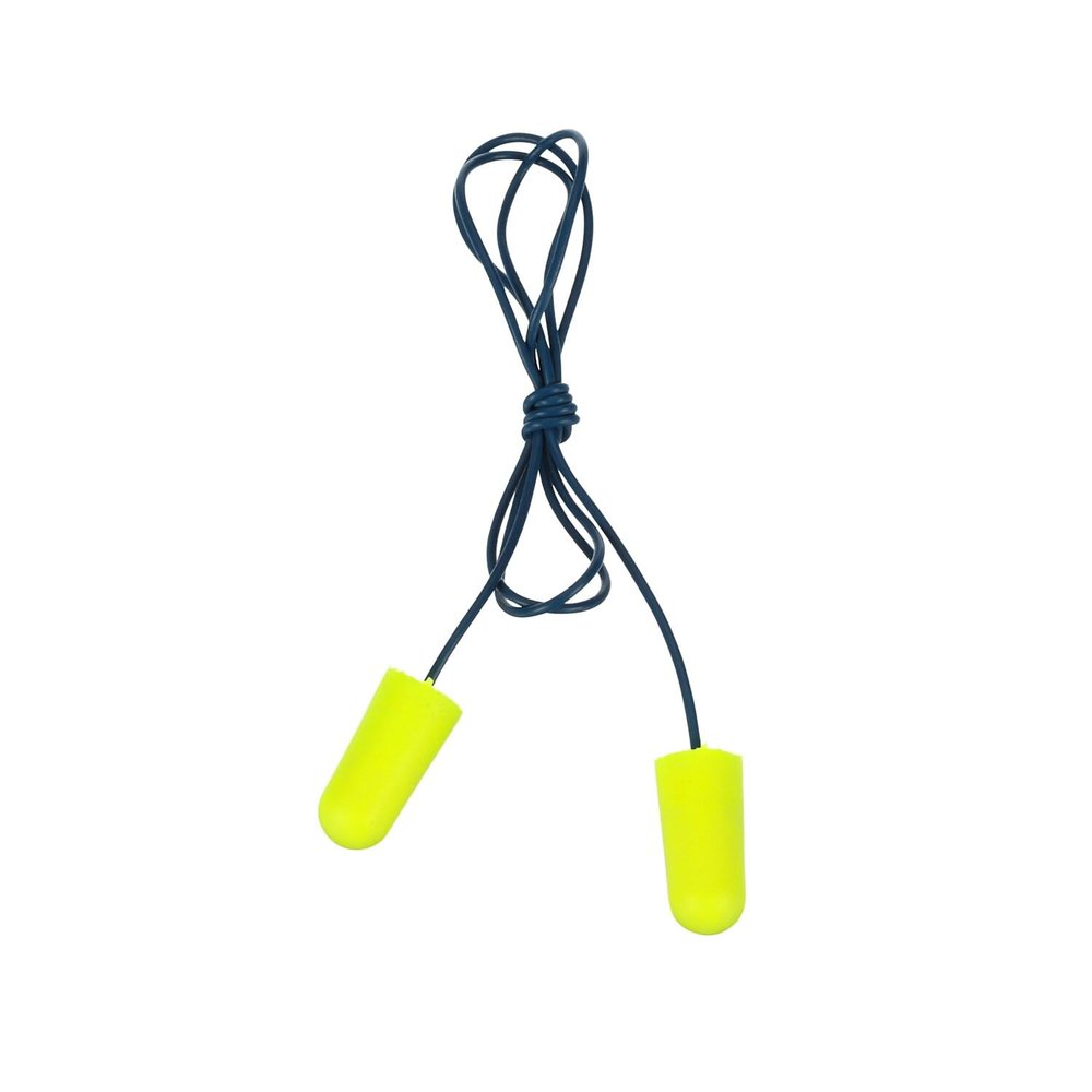 3M E-A-Rsoft Metal Detectable Soft Foam Earplugs, Corded, 32 Nrr, Poly Bag, 200 Pairs/box