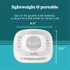 Homedics SoundSleep Rejuvenate White Noise Sleep Machine, Small Travel Sound Machine with 6 Relaxing Nature Sounds, Portable Sound Therapy for Home, Office, Nursery, Auto-Off Timer, by Homedics view 3