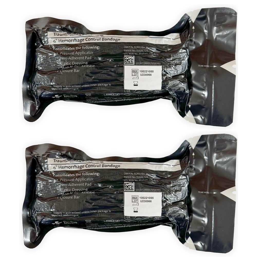 6" Israeli Emergency Bandage 2 Pack