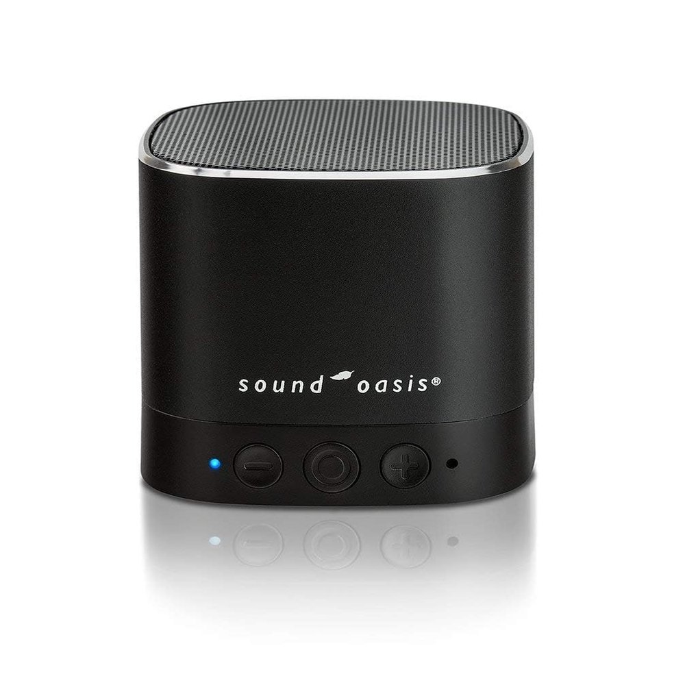 Sound Oasis Pink Noise Bluetooth Sound Machine for Sleeping, 20 Non-Looping Soothing Sounds with Speaker & Memory Function, Portable Sleep Sound Therapy for Home, Office or Travel