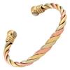 MAGNETJEWELRYSTORE Magnetic Copper Bracelet Triple Cuff, For Men and Women, High Power Magnets, Adjustable Bangle view 1