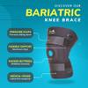 BraceAbility Bariatric Knee Brace for Large Legs - Plus Size Knee Brace with Side Stabilizers for Big Men or Women, Arthritis, Patellar Tendonitis, Obese Chondromalacia Pain, Instability (2XL) view 3