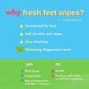Jasmine Seven Fresh Feet Wipes - Peppermint - 45 Count Resealable Canister (Natural Foot and Body Wet Wipes) view 3