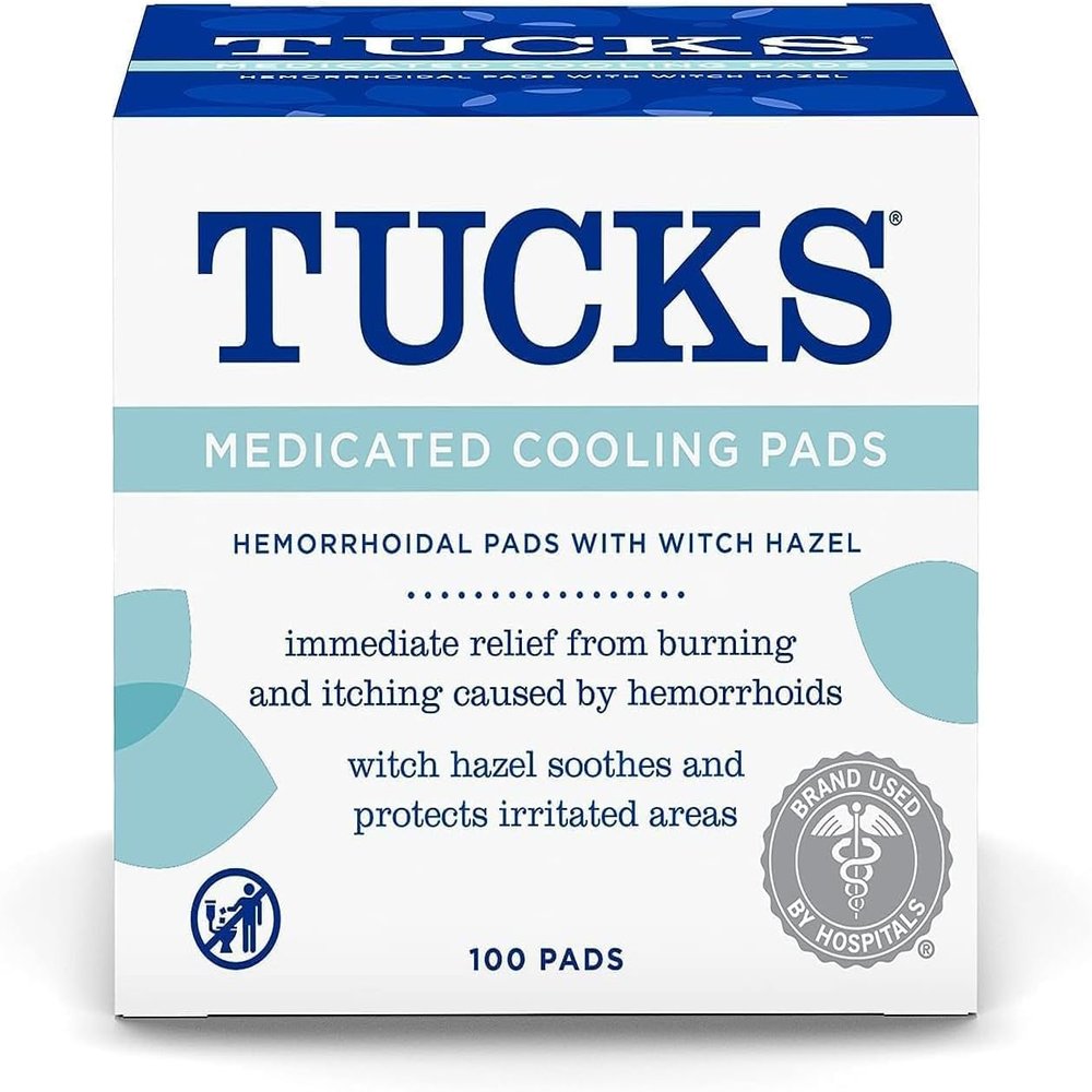TUCKS Medicated Cooling Pads 100 Each by Tucks