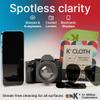 Koala Lens Cleaning Cloth | Japanese Microfiber | Glasses Cleaning Cloths | Eyeglass Lens Cleaner | Eyeglasses, Camera, VR/AR Headset, and Screen Cleaner | Black & Green (Pack of 3) view 2