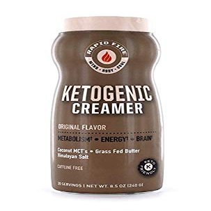 Rapid Fire Ketogenic Creamer with MCT Oil for Coffee or Tea, 8.5 oz. (20 servings) Item packaging may vary