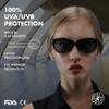 SAMBA SHADES Reader Sunglasses for Women Bifocal for Reading Under the Sun Cateye Glasses Olive Yellow 1.75 view 2
