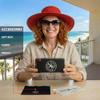SAMBA SHADES Reader Sunglasses for Women Bifocal for Reading Under the Sun Cateye Glasses Olive Yellow 1.75 view 3