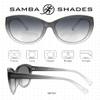 SAMBA SHADES Reader Sunglasses for Women Bifocal for Reading Under the Sun Cateye Glasses Olive Yellow 1.75 view 4