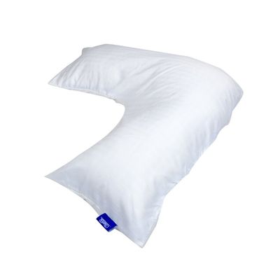 Contour Products L Pillow Case, White, Made Specifically for The Contour Products L-Shaped Body Pillow