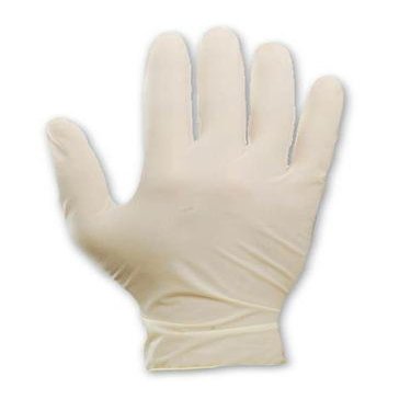 Disposable Gloves, Latex, Natural, M, PK100