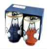 SankoDo Arita ShoKaorukama blue Fuji red Fuji set cups (couple cups) 20850 view 1