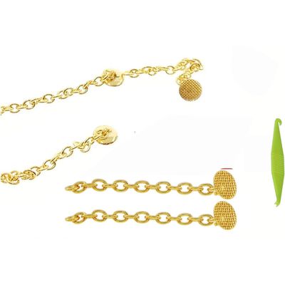 4 Pcs New Golden Traction Chain Button Chain Dental Orthodontics Materials