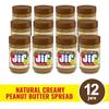 Jif Natural Creamy Peanut Butter Spread, 16 Ounces (Pack of 12), Contains 90% Peanuts view 4