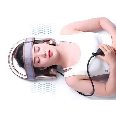 WOOLALA Cervical Neck Traction Device, Chronic Neck Pain Relief Muscle Relax Pillow with Band Neck Curve Correct Home Neck Stretcher