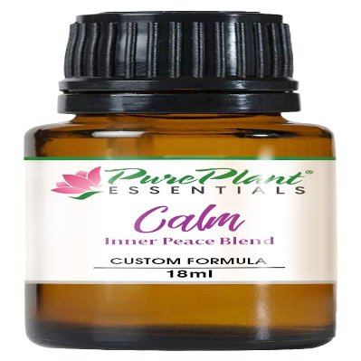 Calm Inner Peace Essential Oil Blend 100% Pure, Organic & Wildcrafted Relaxing Aromatherapy for Stress Relief & Balance 18 ml