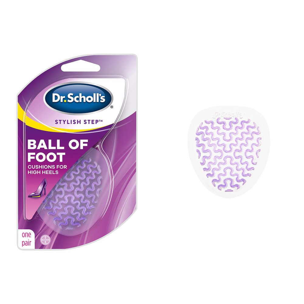 Dr. Scholl's Love Your Heels & Wedges Ball of Foot Cushions for Women, 1 Pair, Metatarsal Pads Women - All-Day Comfort for High Heels - Relieve & Prevent Shoe Discomfort, No Sliding Stopper Pads