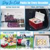 Shipping Cold Packs Dry Ice for Shipping Frozen Food, Flexible Cold Ice Pack Sheets for Coolers, Long Lasting Freezer Ice Packs 14'' X 13'' 144Cells view 2