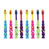 8 X Ball Polka Dot Toothbrush Set Suction Cup Stand Soft Bristles Kids Oral Care view 2