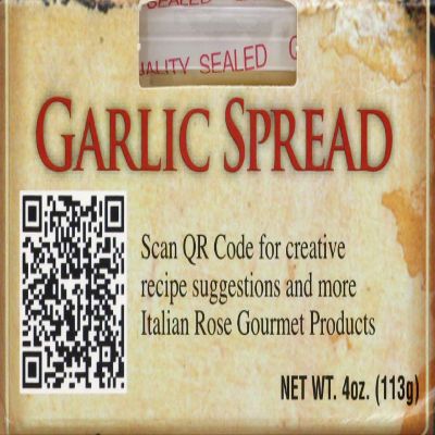 Italian Rose Garlic Butter Spread (Pack of 2) 4 oz Tubs