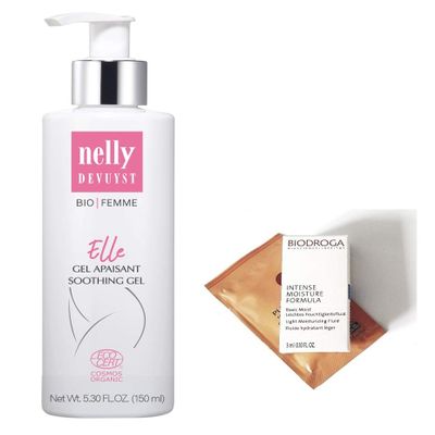 100% Organic Intimate Feminine Hygiene ph Soothing Gel for Sensitive & Irritated Private Area with Chamomile & Aloe Vera. Vegan. Hypoallergenic. Parabens & Sulfates FREE by Nelly DeVuyst Bio, 5.3 oz