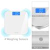 Innotech Digital Bathroom Scale with Easy-to-Read Backlit LCD (White) view 3