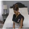Vibration Massage Wrap with Subtle Heat | Adjustable Intensity, Soft Fabric | Shoulder Massage, Relieves Neck, Upper Back, Shoulder Tension | Black view 3