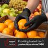 GLOVEWORKS Black Nitrile Gloves for Cooking, Food Prep, Disposable, 5 Mil, For Professional Cleaning, Small, Box of 100 view 3