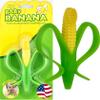 Baby Banana - Corn Cob Toothbrush, Training Teether Tooth Brush for Infant, Baby, and Toddler, Made in USA, Butter-Soft Bristles,Bendable Food Grade Silicone, Family-Owned Buisness Since 2009 view 1