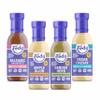 Fody Foods Salad Dressing Variety Pack, 8 Oz (Pack of 4), Garlic and Onion Free, Low FODMAP Certified, Gut & IBS Friendly, Vegan, Non-GMO, Gluten Free, Keto Friendly view 1