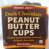 NEW Trader Joe's Dark Chocolate Peanut Butter Cups 4 PACK NO ARTIFICIAL FLAVORS 1 lb each Container NO PRESERVATIVES view 4